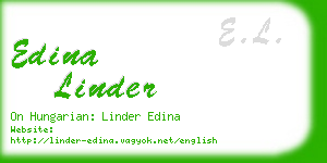 edina linder business card